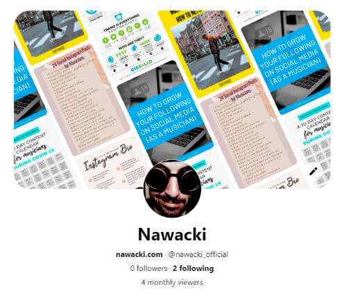 Nawacki Pinterest account